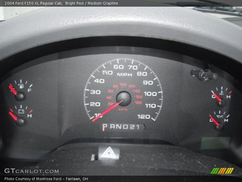 Bright Red / Medium Graphite 2004 Ford F150 XL Regular Cab