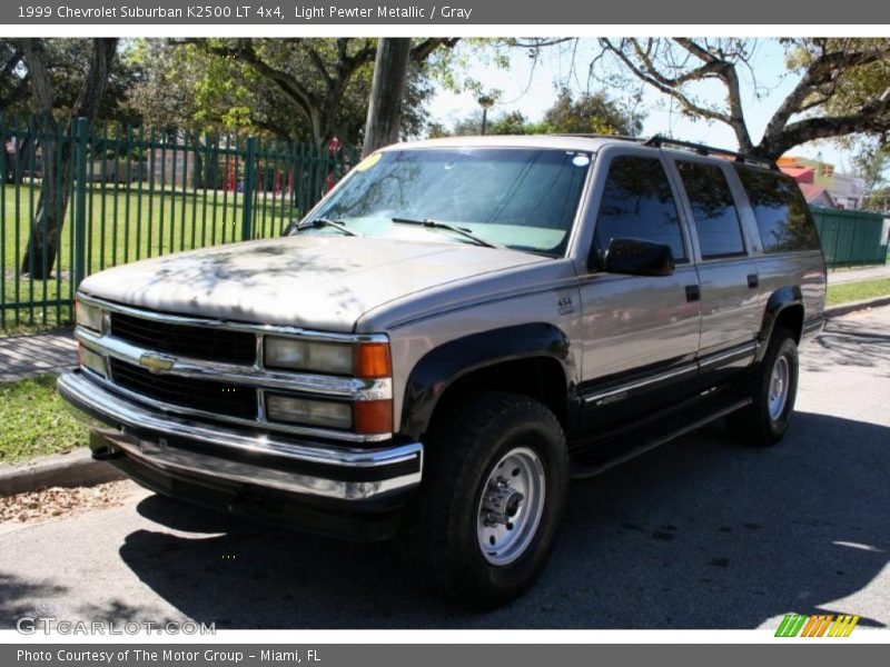 Light Pewter Metallic / Gray 1999 Chevrolet Suburban K2500 LT 4x4