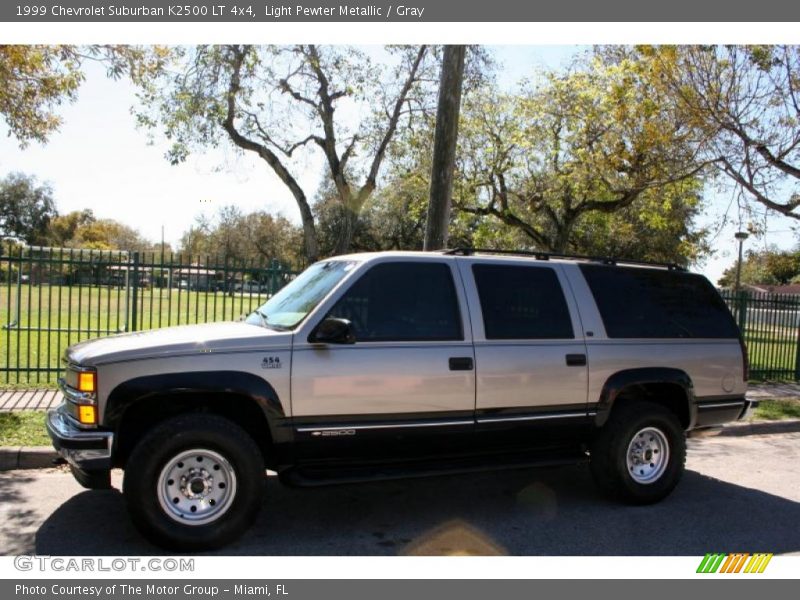 Light Pewter Metallic / Gray 1999 Chevrolet Suburban K2500 LT 4x4