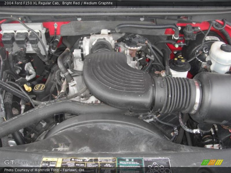 Bright Red / Medium Graphite 2004 Ford F150 XL Regular Cab