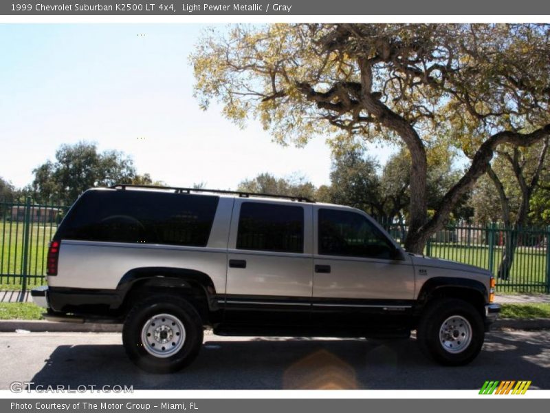 Light Pewter Metallic / Gray 1999 Chevrolet Suburban K2500 LT 4x4