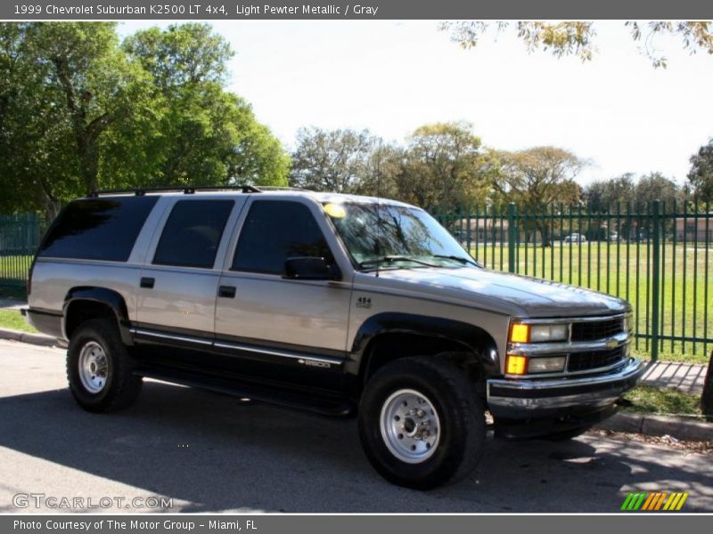 Light Pewter Metallic / Gray 1999 Chevrolet Suburban K2500 LT 4x4
