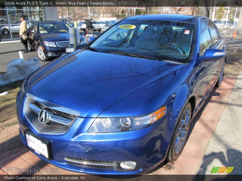 Kinetic Blue Pearl / Taupe/Ebony 2008 Acura TL 3.5 Type-S