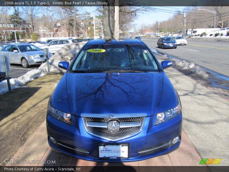 Kinetic Blue Pearl / Taupe/Ebony 2008 Acura TL 3.5 Type-S