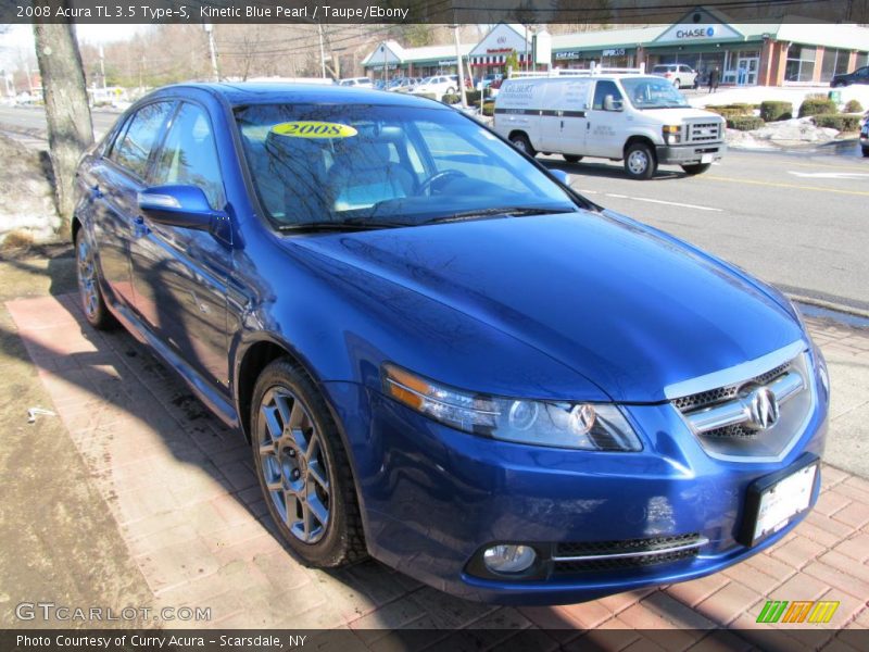 Kinetic Blue Pearl / Taupe/Ebony 2008 Acura TL 3.5 Type-S
