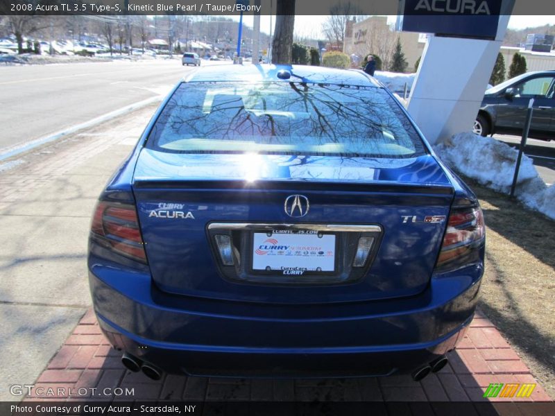 Kinetic Blue Pearl / Taupe/Ebony 2008 Acura TL 3.5 Type-S