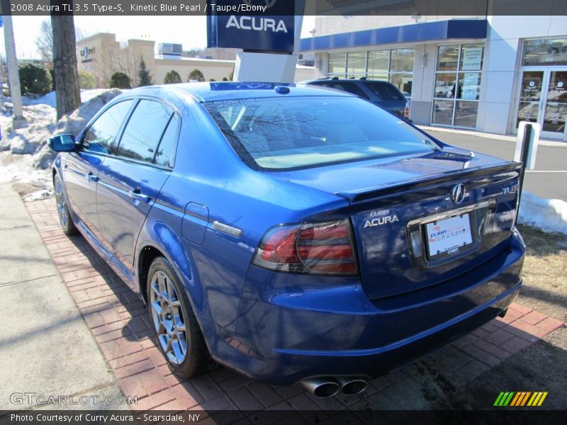 Kinetic Blue Pearl / Taupe/Ebony 2008 Acura TL 3.5 Type-S