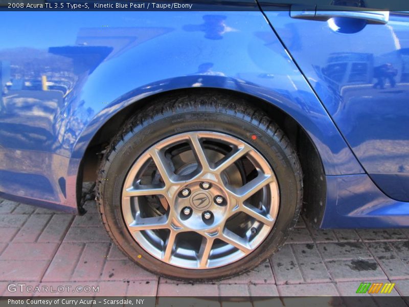 Kinetic Blue Pearl / Taupe/Ebony 2008 Acura TL 3.5 Type-S