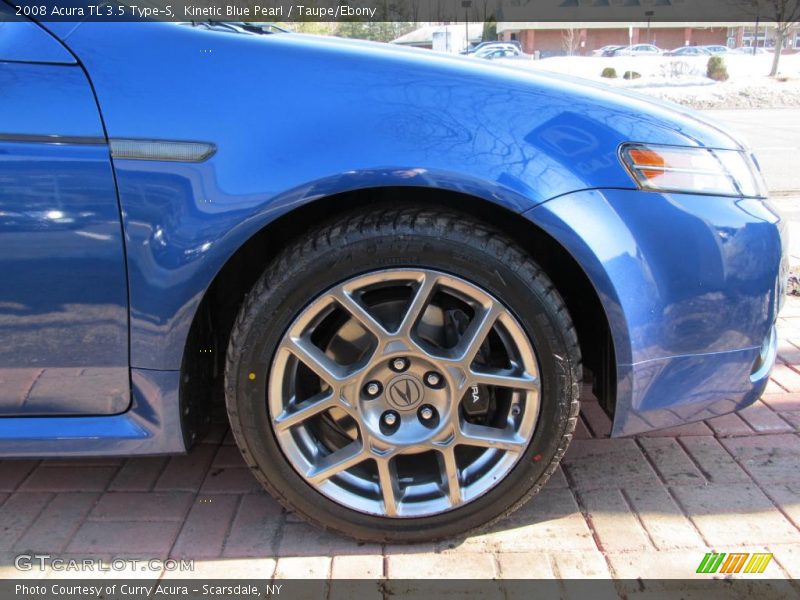 Kinetic Blue Pearl / Taupe/Ebony 2008 Acura TL 3.5 Type-S