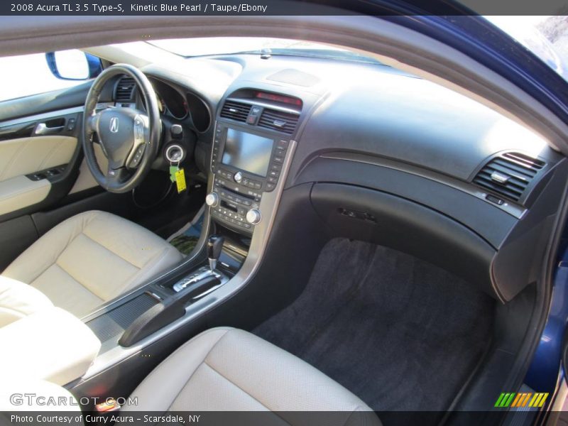 Kinetic Blue Pearl / Taupe/Ebony 2008 Acura TL 3.5 Type-S