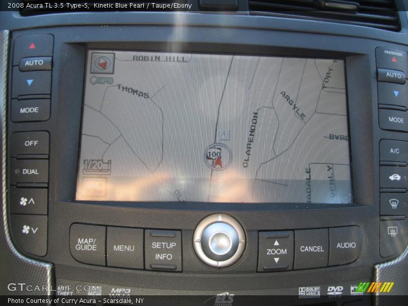 Kinetic Blue Pearl / Taupe/Ebony 2008 Acura TL 3.5 Type-S