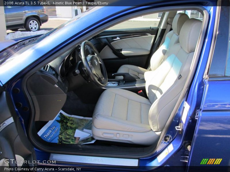 Kinetic Blue Pearl / Taupe/Ebony 2008 Acura TL 3.5 Type-S