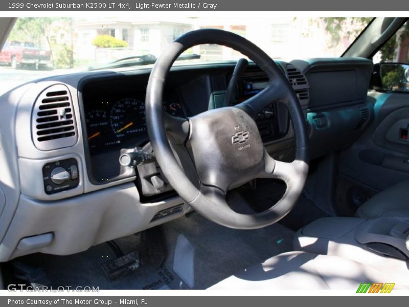 Light Pewter Metallic / Gray 1999 Chevrolet Suburban K2500 LT 4x4