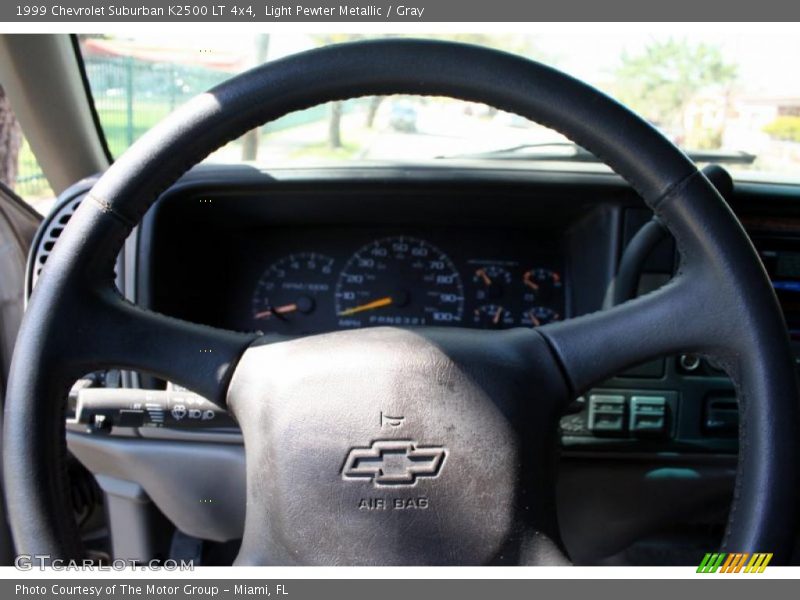 Light Pewter Metallic / Gray 1999 Chevrolet Suburban K2500 LT 4x4