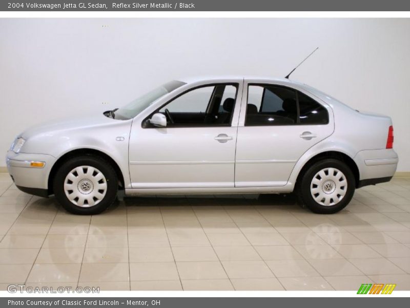 Reflex Silver Metallic / Black 2004 Volkswagen Jetta GL Sedan