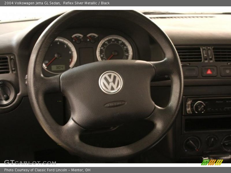 Reflex Silver Metallic / Black 2004 Volkswagen Jetta GL Sedan