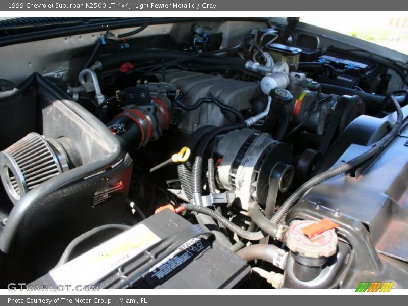 Light Pewter Metallic / Gray 1999 Chevrolet Suburban K2500 LT 4x4