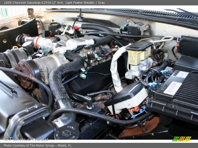Light Pewter Metallic / Gray 1999 Chevrolet Suburban K2500 LT 4x4