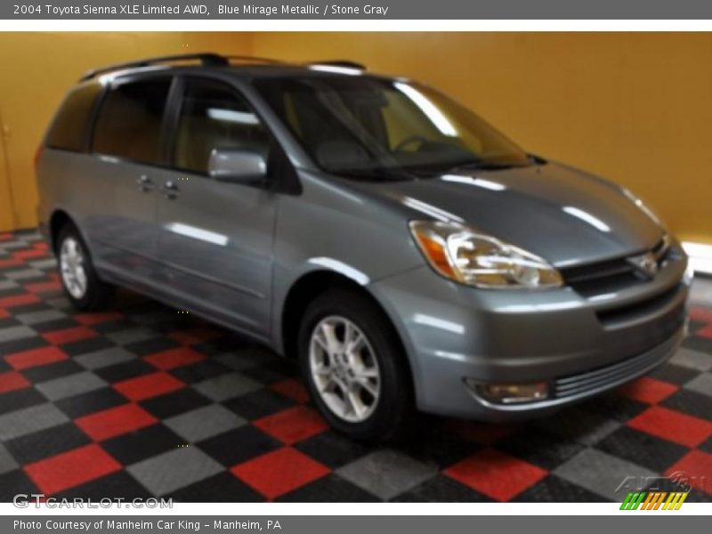 Blue Mirage Metallic / Stone Gray 2004 Toyota Sienna XLE Limited AWD