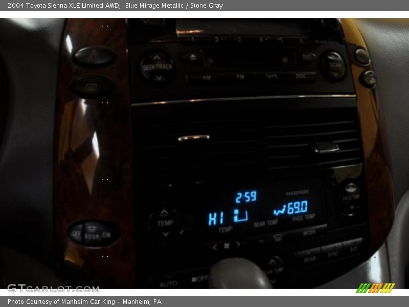 Blue Mirage Metallic / Stone Gray 2004 Toyota Sienna XLE Limited AWD