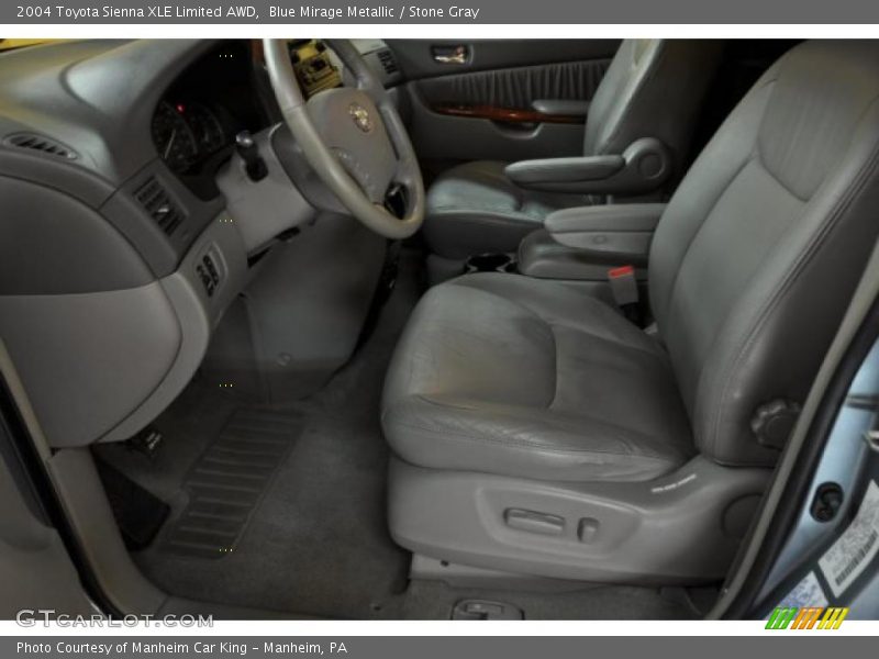 Blue Mirage Metallic / Stone Gray 2004 Toyota Sienna XLE Limited AWD