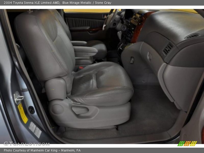 Blue Mirage Metallic / Stone Gray 2004 Toyota Sienna XLE Limited AWD