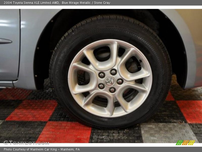 Blue Mirage Metallic / Stone Gray 2004 Toyota Sienna XLE Limited AWD