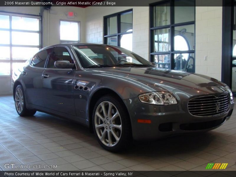 Grigio Alfieri Metallic (Grey) / Beige 2006 Maserati Quattroporte