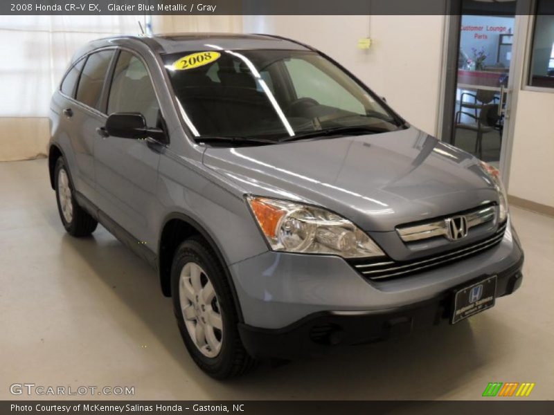 Glacier Blue Metallic / Gray 2008 Honda CR-V EX