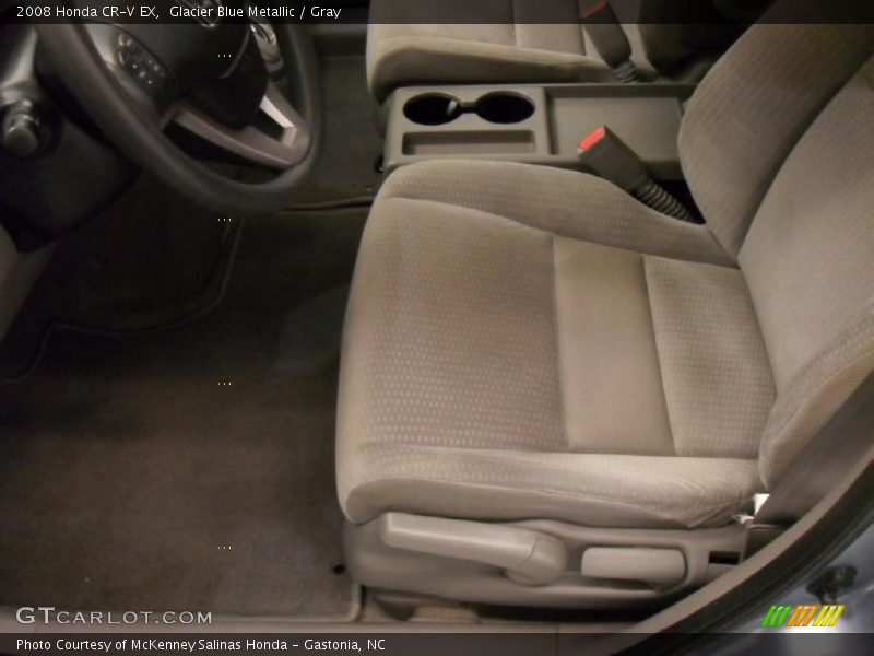 Glacier Blue Metallic / Gray 2008 Honda CR-V EX