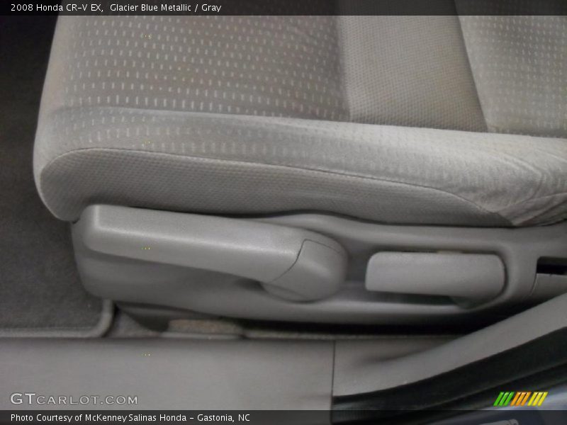 Glacier Blue Metallic / Gray 2008 Honda CR-V EX