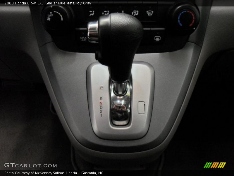 Glacier Blue Metallic / Gray 2008 Honda CR-V EX