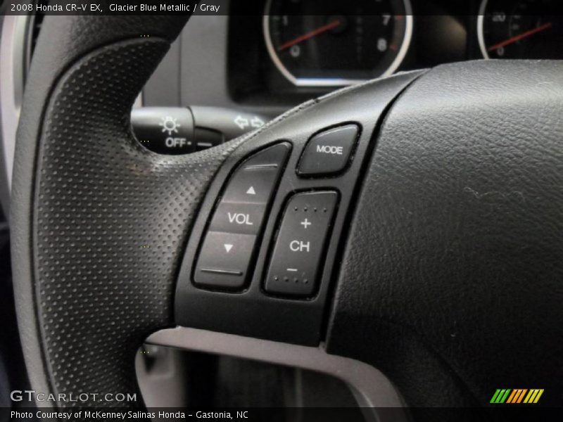 Glacier Blue Metallic / Gray 2008 Honda CR-V EX