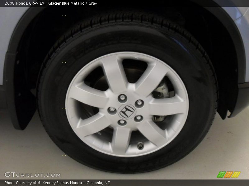 Glacier Blue Metallic / Gray 2008 Honda CR-V EX