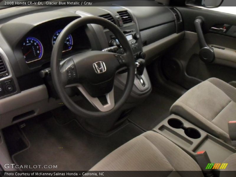 Gray Interior - 2008 CR-V EX 