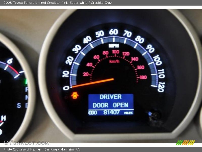 Super White / Graphite Gray 2008 Toyota Tundra Limited CrewMax 4x4