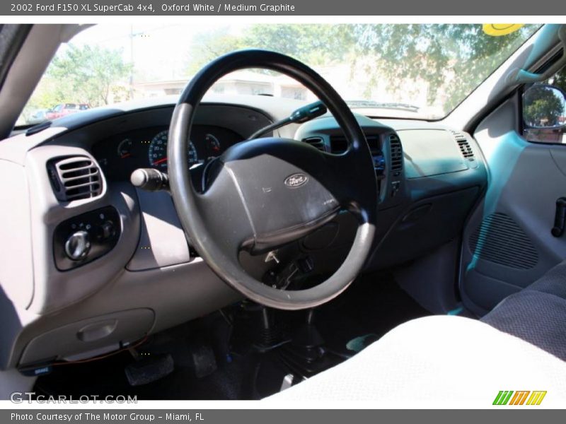 Oxford White / Medium Graphite 2002 Ford F150 XL SuperCab 4x4