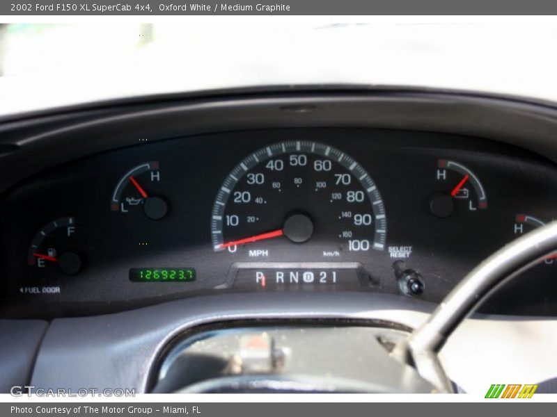 Oxford White / Medium Graphite 2002 Ford F150 XL SuperCab 4x4