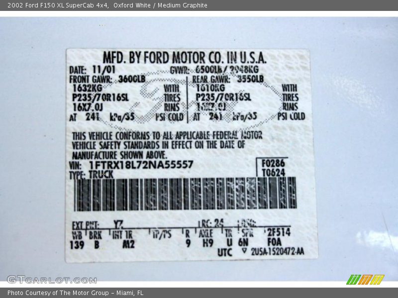 Oxford White / Medium Graphite 2002 Ford F150 XL SuperCab 4x4