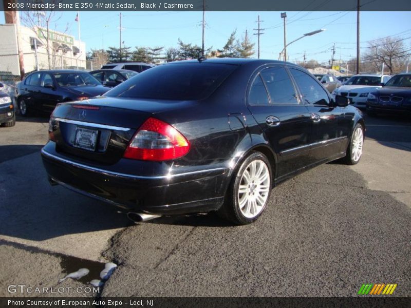Black / Cashmere 2008 Mercedes-Benz E 350 4Matic Sedan