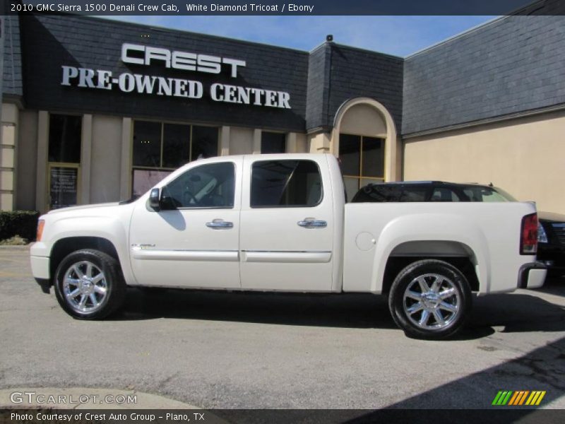 White Diamond Tricoat / Ebony 2010 GMC Sierra 1500 Denali Crew Cab