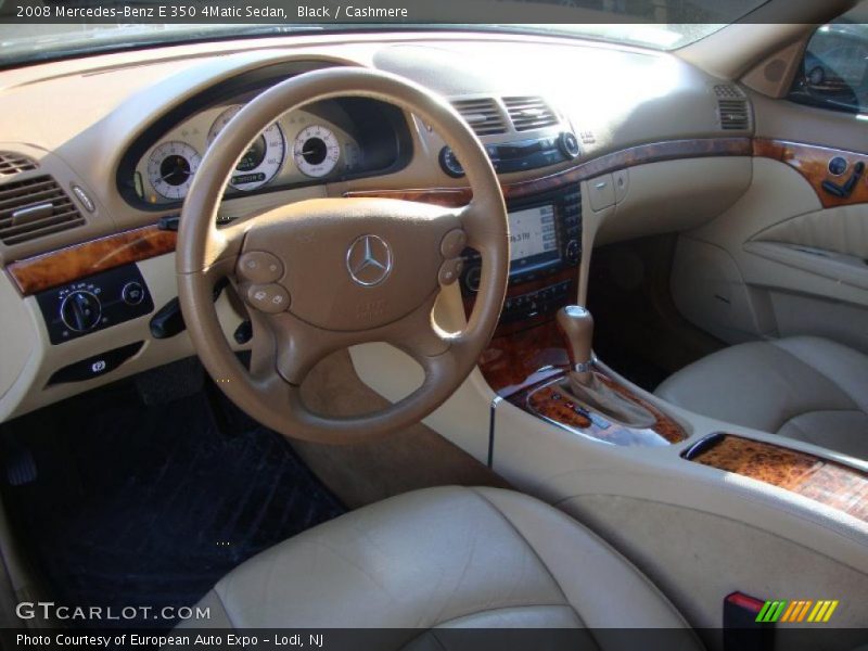 Black / Cashmere 2008 Mercedes-Benz E 350 4Matic Sedan