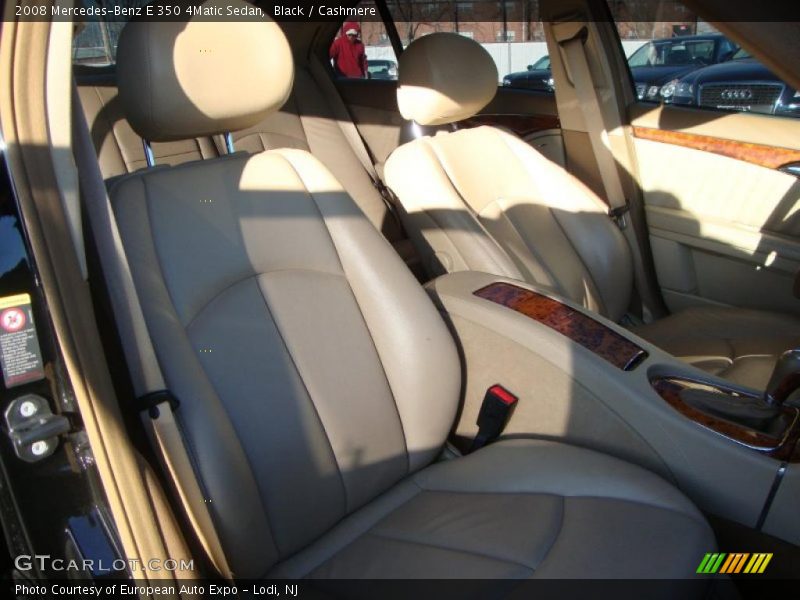 Black / Cashmere 2008 Mercedes-Benz E 350 4Matic Sedan