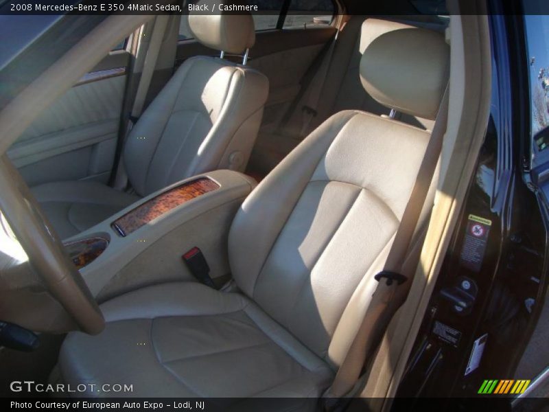 Black / Cashmere 2008 Mercedes-Benz E 350 4Matic Sedan