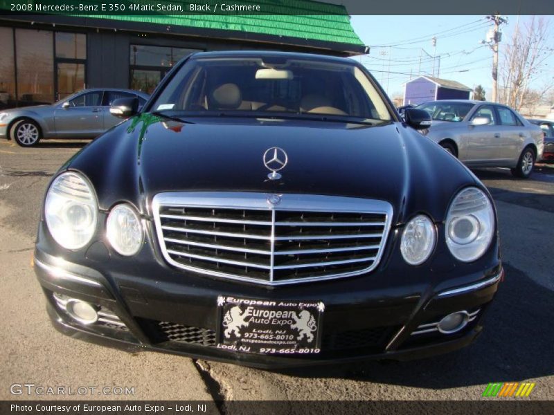 Black / Cashmere 2008 Mercedes-Benz E 350 4Matic Sedan