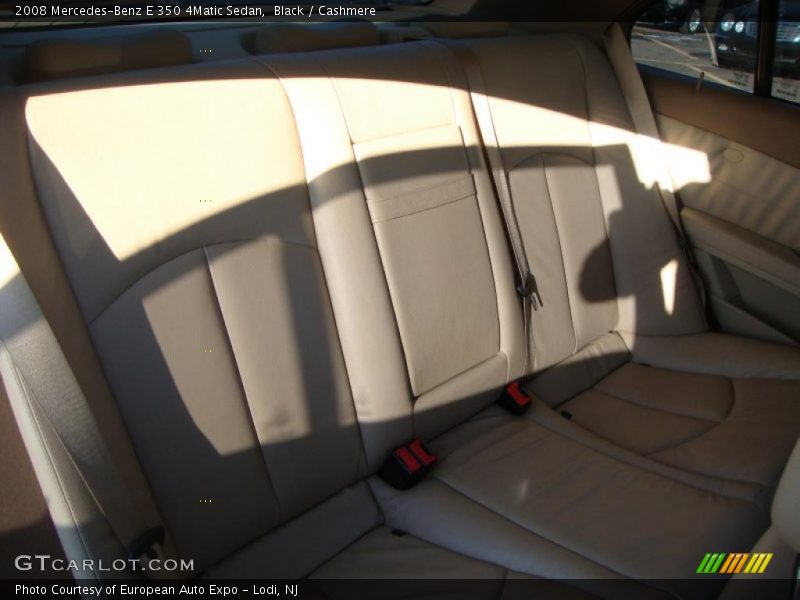 Black / Cashmere 2008 Mercedes-Benz E 350 4Matic Sedan