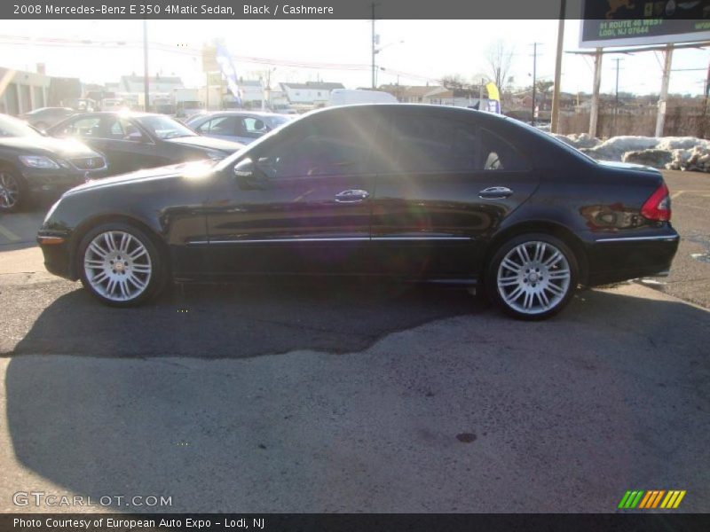 Black / Cashmere 2008 Mercedes-Benz E 350 4Matic Sedan