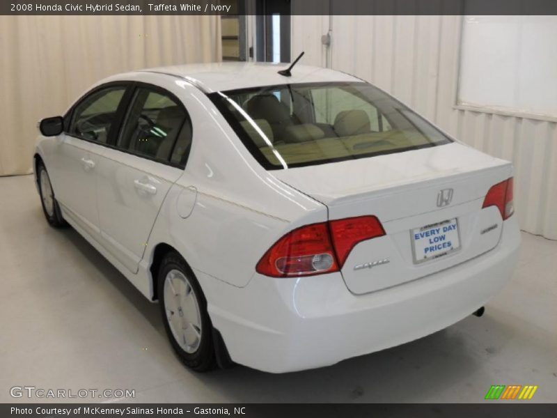 Taffeta White / Ivory 2008 Honda Civic Hybrid Sedan