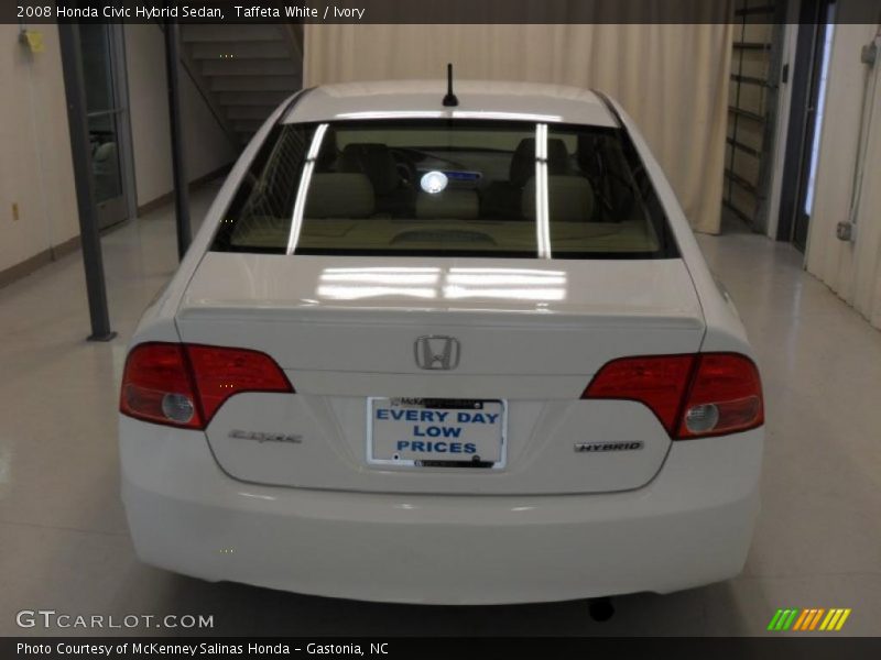 Taffeta White / Ivory 2008 Honda Civic Hybrid Sedan