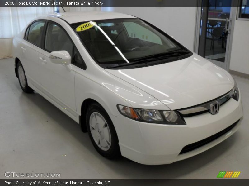 Taffeta White / Ivory 2008 Honda Civic Hybrid Sedan